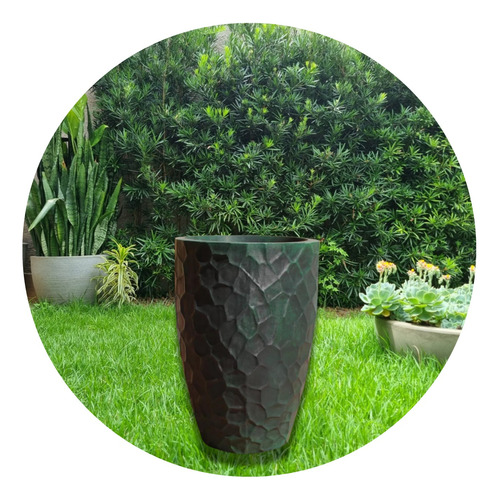 Vaso Decorativo Para Plantas E Flores Coluna Pedra 41x30 P