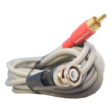 Zrbn36 Cable Plug Bnc Macho A Rca Macho 3.6 Metros Computoys