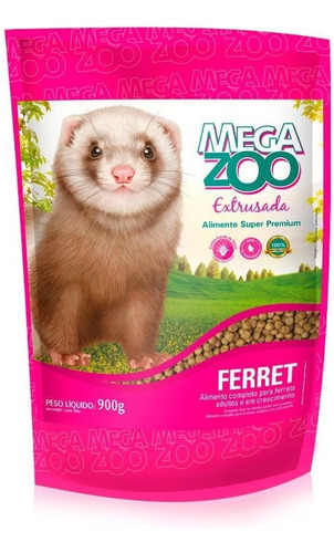 Alimento Super Premium Megazoo Extrusada Para Furão Ferret