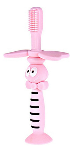 Cepillo De Dientes De Silicona Para Bebés Pink Bee Cartoon T