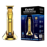 Patillera Trimmer Recortadora Kemei Km-i32s Dorada 100v/240v