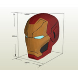 Casco Iron Man Armable Papercraft En Pdf