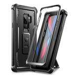 Funda Para Samsung Galaxy S9 Plus, Negro/resistente/soporte