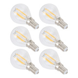 Bombillas Led Tipo Globo E12, 4 W, G45, Vintage, Transparent