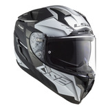 Casco Ls2 Integral Doble Visor 327 Challenger Allert Silver 