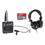 Tascam Dr-10l Grabadora Digital Sistema De Micrófono Lav C.