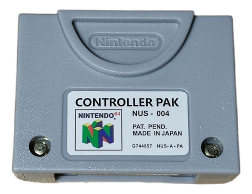 Controller Pak Memory Card Nintendo 64 N64 Pronta Entrega