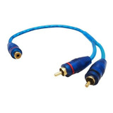 Cable Rca En Y 2 Macho A 1 Hembra Para Ampli Terminal Gold