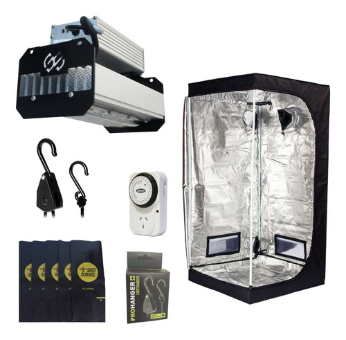 Combo Profesional Kit Indoor Led Carpa 80x80 + Gs Mx50 Acces