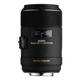 Sigma 105mm F2.8 Ex Dg Os Hsm Lente Macro Para Canon Slr.