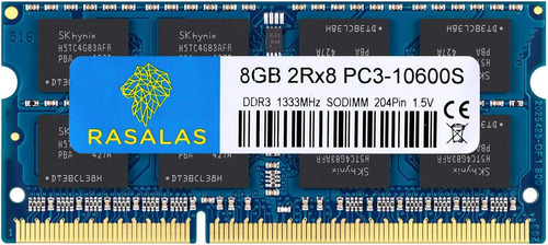 Rasalas 8gb Ddr3 Uds Ddrmhz 1,5 V Cl9 Ram 2rx8 Pc3 204 Pin