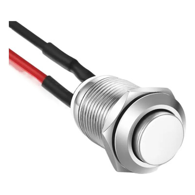 Interruptor Pulsador 12mm Con Enclavamiento Duradero