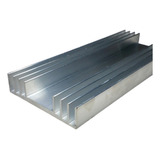 Perfil Aluminio Dissipador Calor 8,62cm Largura C/ 40cm