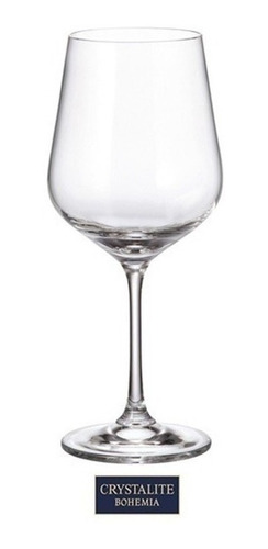 6 Copas Cristal Bohemia Vino Strix 580 Ml Crystalite