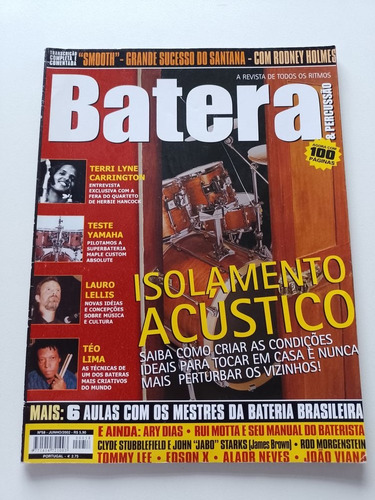 Revista Batera & Percussão Isolamento Acustico Y841