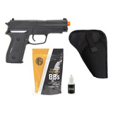 Kit Arminha Brinquedo Airsoft Spring + Coldre + Bbs + Óleo