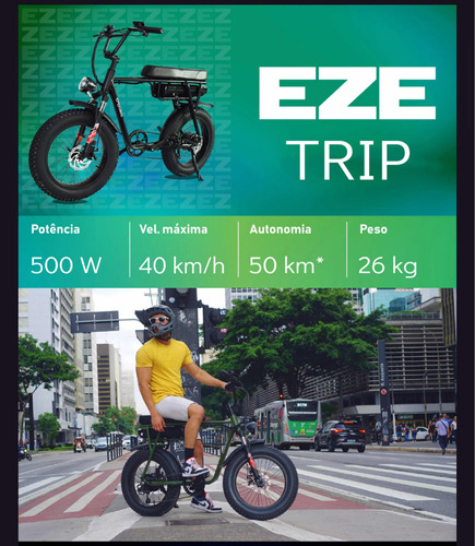 Bike Elétrica Eze Trip 500w Com Nf E Seguro Vito Mar/25