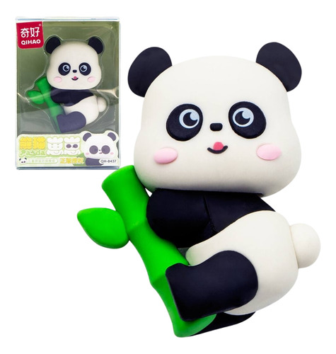 Borracha Fofa Macia Material Escolar Infantil Formato Panda