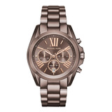 Reloj Mujer Michael Kors Mk6247 Cuarzo Pulso Marron En Acero