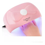 Lampara Uv Profesional Para Uñas Acrilico/gelish Led Rosa