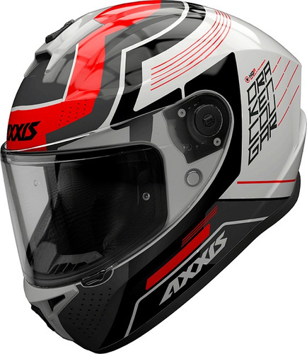 Casco Moto Axxis Draken Cougar A5 Rojo Brillo Integral