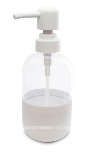 Dispenser De Jabon Liquido Dosificador Acrilico Color Blanco