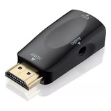 Adaptador Conversor Hdmi Macho A Vga Hembra Full Hd + Audio