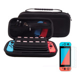 Estuche Protector Viajero Para Nintendo Switch Con Vidrio 