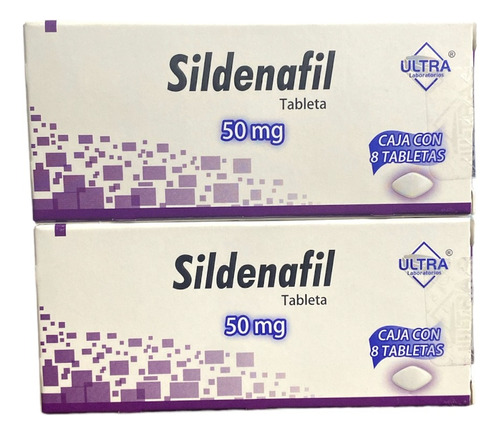 Promoción 2x1 Sildenafil Ultra 50mg Con 8 Tabletas Cu