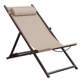 Camastro De Playa Silla Relax Reclinable Plegable Resistente