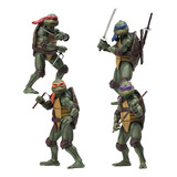   Pack 4 Tartaruga Ninjas Action Figure Turtles Tmnt - Neca