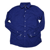 Camisa Tommy Hilfiger Grande L 16 34-35 Slimfit Azul