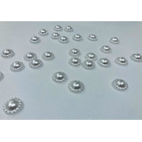 100 Medias Perlas Blancas 10mm Flor Sol Hermosas. Oferta!