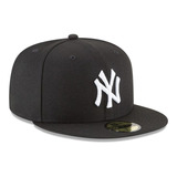 New Era Gorra New York Yankees Black  59fifty Negra Original