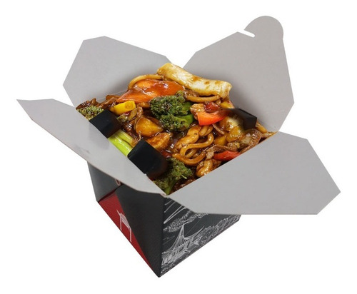 100 Box Antivazamento 1000ml G Yakissoba Delivery Al-g52jp