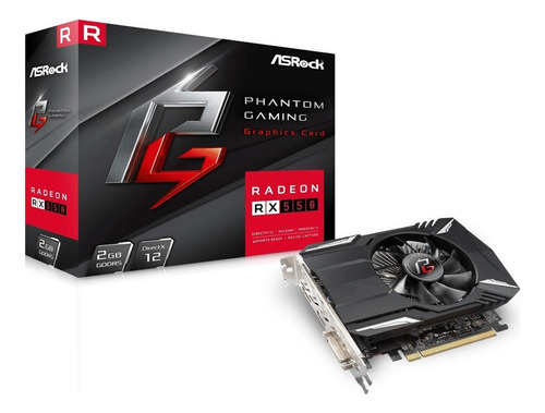 Placa De Video Gamer Amd Asrock Radeon Phantom G R Rx550 2g