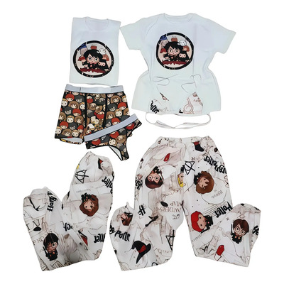Harry Potter Dúos De Pijama De Pareja 7 Pz Blanco Poliéster L