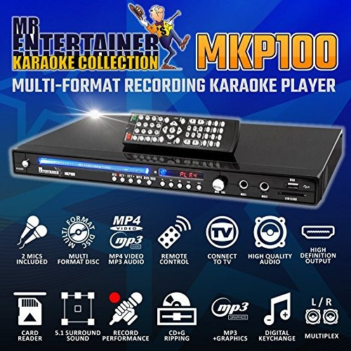 Sr. Entertainer Mkp100 Cdg Karaoke Dvd Mp3g Jugador De La Má