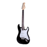 Guitarra Eléctrica Parquer Custom Stratocaster De Caoba 2019 Negra Laca