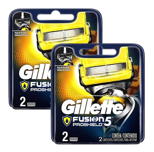 Kit Cargas Gillette Fusion Proshield Com 4 Unidades