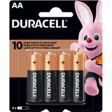 Pilha Alcalina Duracell Aa 4 Unidades Dura Mais Média