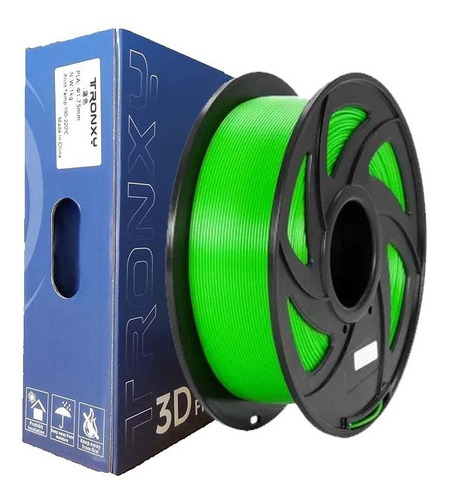 Filamento 3d Pla Tronxy De 1.75mm Y 1kg Verde