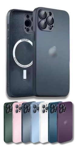 Capa Case Para iPhone 11 12 13 14 15 Promax Vidro Nanoglass