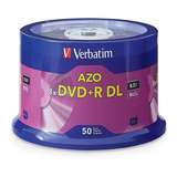 Verbatim Dvd+r 8x 8.5gb Dl Doble Capa Cake 50unidad Ecoffice