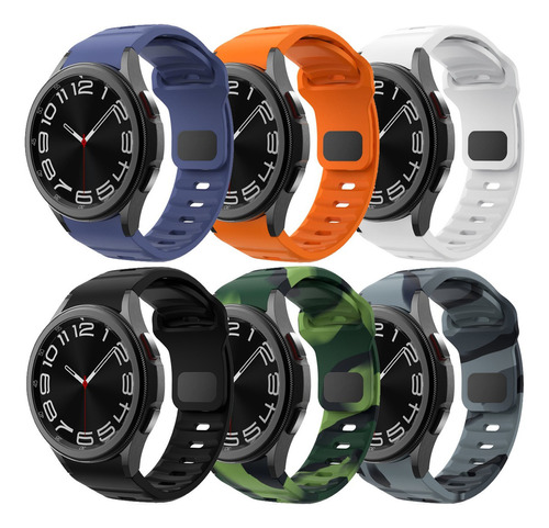 6 Correas De 20 Mm Para Samsung Galaxy Watch 4/5/6 De 20 Mm