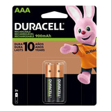 Pilha Aaa Duracell Rechargeable Cilíndrica -kit De 2unidades