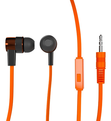 Audífonos Naranjo Con Micrófono Earbuds On The Go Xtg-235