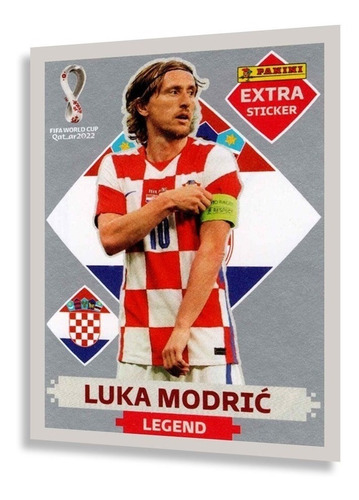 Figurinha Legend Extra Prata Luka Modric Copa Do Mundo 2022