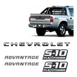 Faixa S10 Prata Chevrolet Advantage 2009/2011 + Flex Power