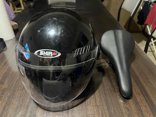 Casco De Moto Shir Y Asiento